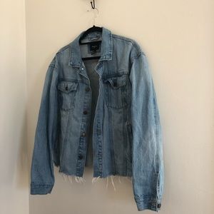 Forever 21 Jean Jacket with a raw hem.